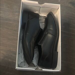 Sonoma Black Leather Loafers Slip-Ons Classic Design